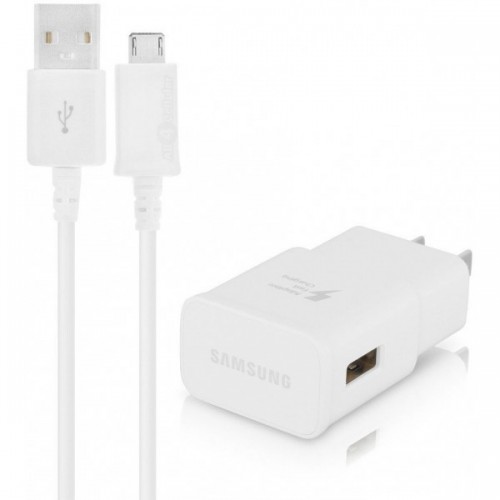 Samsung Adaptive Fast Charging Wall Charger (Detachable microUSB-USB Cable) White EP-TA20JWEUSTA